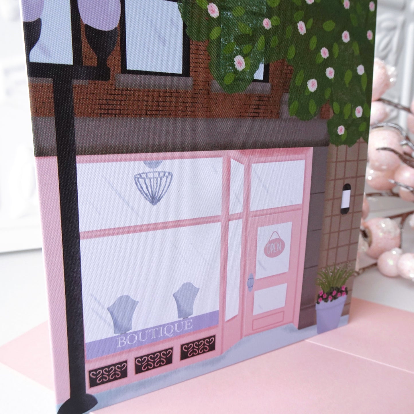 Boutique Storefront Notecard