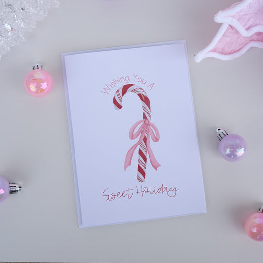 Candy Cane - Sweet Holiday - Greeting Card