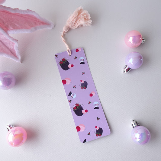 storefront snow globe bookmark overhead